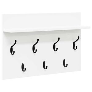 vidaXL Wandmontierter nachttisch Wandhalterung Wei&szlig; 60 x 40 x 12 cm