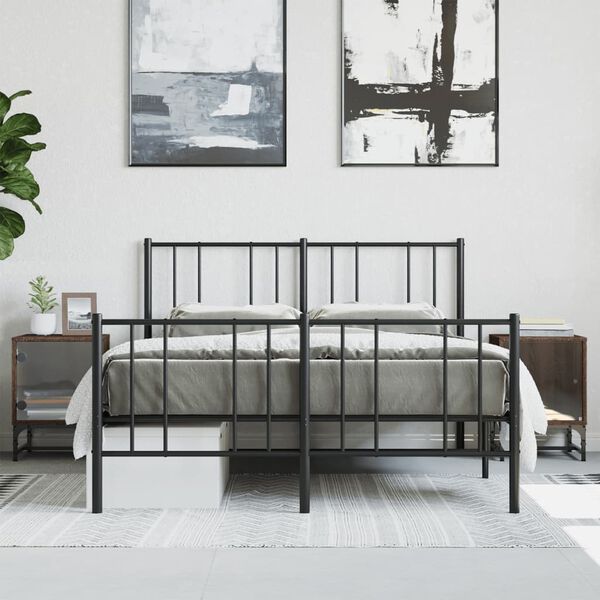 vidaXL Nachttische mit Glast&uuml;ren 2 Stk. Braun Eichen-Optik 35x37x50 cm