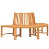 vidaXL Baumbank Halbrund &Oslash;201 cm Massivholz Teak
