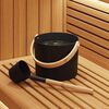vidaXL Sauna Eimer Set 2 pcs Schwarz 8.5 x 8 x 4.5 cm Aluminium