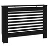 vidaXL Heizk&ouml;rperverkleidung Schwarz 112x19x81,5 cm MDF