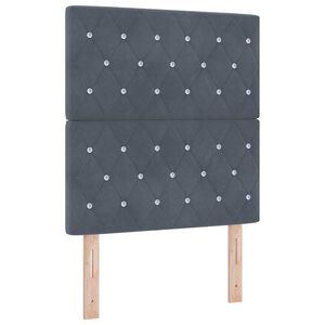 vidaXL Kopfteil Dunkelgrau 80 cm Samt
