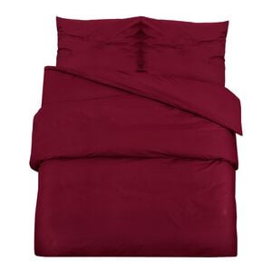 vidaXL Bettw&auml;sche-Set Bordeauxrot 140x200 cm Leichte Mikrofaser