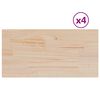 vidaXL Tischplatten 4 Stk. 90x45x1,7 cm Rechteckig Massivholz Kiefer