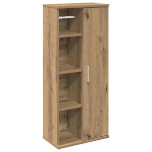 vidaXL Badezimmerschrank mit Rollenhalter Artisan-Eiche 39x22x90 cm