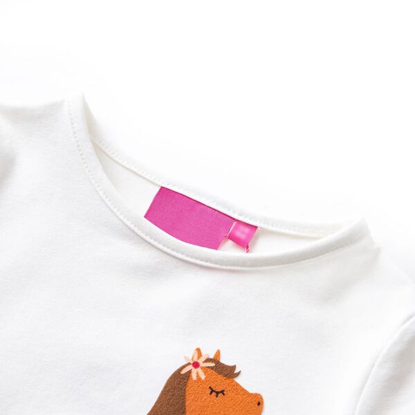 Kinder-Langarmshirt Ecru 140