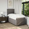 vidaXL Boxspringbett mit Matratze Taupe 80x200 cm Stoff