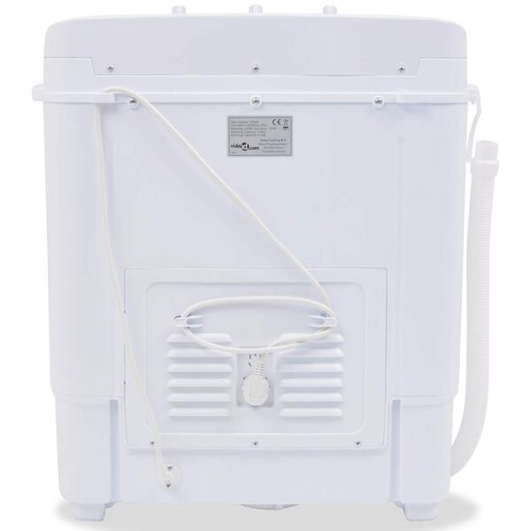 vidaXL Mini-Waschmaschine mit Schleuder und 2 Kammern 5,6 kg