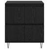 vidaXL Sideboard Schwarz Eichen-Optik 60 x 35 x 70 cm