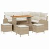vidaXL Garten-Sofa-Set 9 stk. 8-Sitzanzahl Beige und Creme