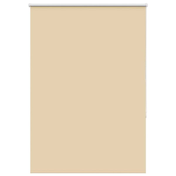 vidaXL Verdunkelungsrollo Beige 90x130cm Stoffbreite 85,7 cm Polyester