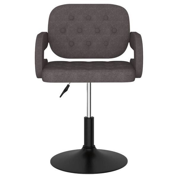 vidaXL Esszimmerst&uuml;hle 2 Stk. Drehbar Taupe Stoff