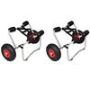 vidaXL Kajakwagen 2 Stk. Aluminium