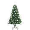 vidaXL K&uuml;nstlicher Weihnachtsbaum mit 150 LEDs mit St&auml;nder Gr&uuml;n 150 cm
