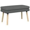 vidaXL Doppellagige Bank Dunkelgrau 80 x 40 x 47 cm Stoff