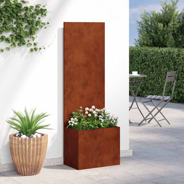 vidaXL Garten Sichtschutz-Leinwand Rostig 50 x 32 x 150 cm