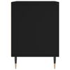 vidaXL Nachttisch Schwarz 40x35x50 cm Holzwerkstoff