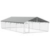vidaXL Outdoor-Hundezwinger mit Dach 600x300x150 cm