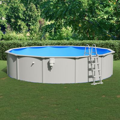 vidaXL Pool mit Sicherheitsleiter 550x120 cm