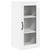 vidaXL Wandglas-Schrank LUCCA Hochglanz Wei&szlig; 40 x 31 x 80 cm