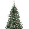 vidaXL Weihnachtsbaum Gefrostet mit Beleuchtung & Zapfen 180 cm
