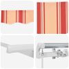 vidaXL Einziehbare Markise Gestreift Gelb und Orange 500 x 300 cm