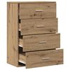 vidaXL Sideboard Artisan-Eiche 60 x 31 x 84 cm Holzwerkstoff