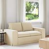 vidaXL Sofa Creme Gesamtabmessungen: 162 x 80 x 82 cm (B x T x H) Samt
