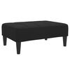 vidaXL Fu&szlig;hocker Schwarz 77x55x31 cm Stoff