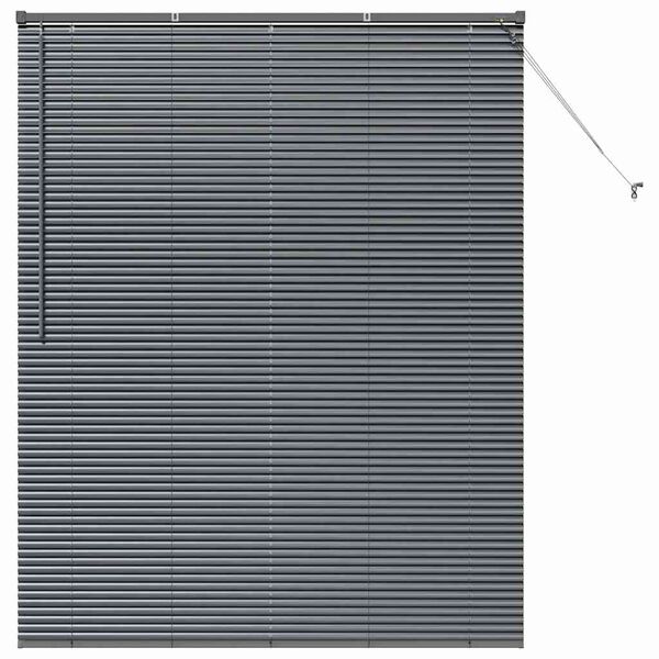 vidaXL Balkenjalousien Dunkelgrau 175 x 145 cm Aluminium