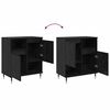 vidaXL Sideboards 3 pcs Schwarz Eichen-Optik 180 x 35 x 70 cm