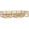 vidaXL Outdoor-Sofagarnitur 7 pcs Wei&szlig; Massivholz Akazie
