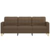 vidaXL 3-Sitzer-Sofa Braun 210 cm Stoff