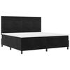 vidaXL Boxspringbett mit Matratze Schwarz 200 x 200 cm Samt