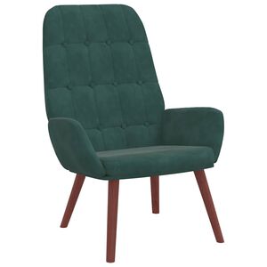 vidaXL Relaxsessel Dunkelgr&uuml;n Samt