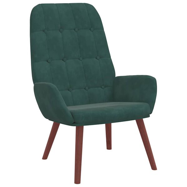 vidaXL Relaxsessel Dunkelgr&uuml;n Samt