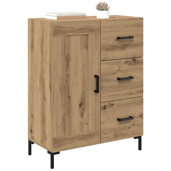 vidaXL Sideboard Artisan-Eiche 69.5 x 34 x 90 cm Holzwerkstoff