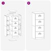 vidaXL Aktenschrank Rosa 44 x 50 x 106,5 cm Kaltgewalzter Stahl