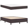 vidaXL Boxspringbett Dunkelbraun 140 x 200 cm Stoff