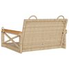 vidaXL Hängesessel Beige 63x62x40 cm Poly Rattan
