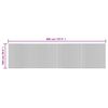 vidaXL Teppich Rechteckig Braun 100x400 cm Bambus