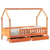vidaXL Kinderbett mit Schubladen 80x200 cm Massivholz Kiefer