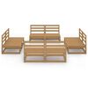 vidaXL 8-tlg. Garten-Lounge-Set Honigbraun Massivholz Kiefer