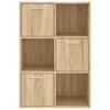 vidaXL Lagerschrank Sonoma-Eiche 60x29,5x90 cm Holzwerkstoff
