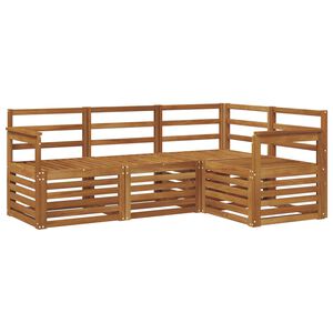 vidaXL Sofagarnituren 4 pcs Natur Massivholz Akazie