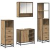 vidaXL Badezimmerm&ouml;bel-Set 4 Stk. Artisan-Eiche 65 x 33 x 60 cm