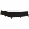 vidaXL Boxspringbett mit Matratze Schwarz 140 x 200 cm Stoff