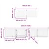 vidaXL 12-tlg. Hundetor mit Tür Faltbar 960 cm Pappelholz