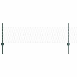 vidaXL Sechseckzaun mit Pfosten 50 x 0,5 m PVC-beschichteter Stahl