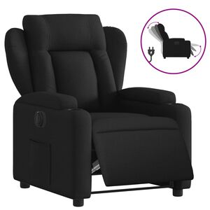vidaXL Relaxsessel Elektrisch Schwarz Stoff